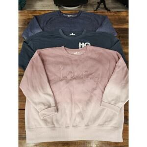 Maurices Womens Size XXL Long Sleeve Over Sized Comfy Casual Sweatshirts Lot 3